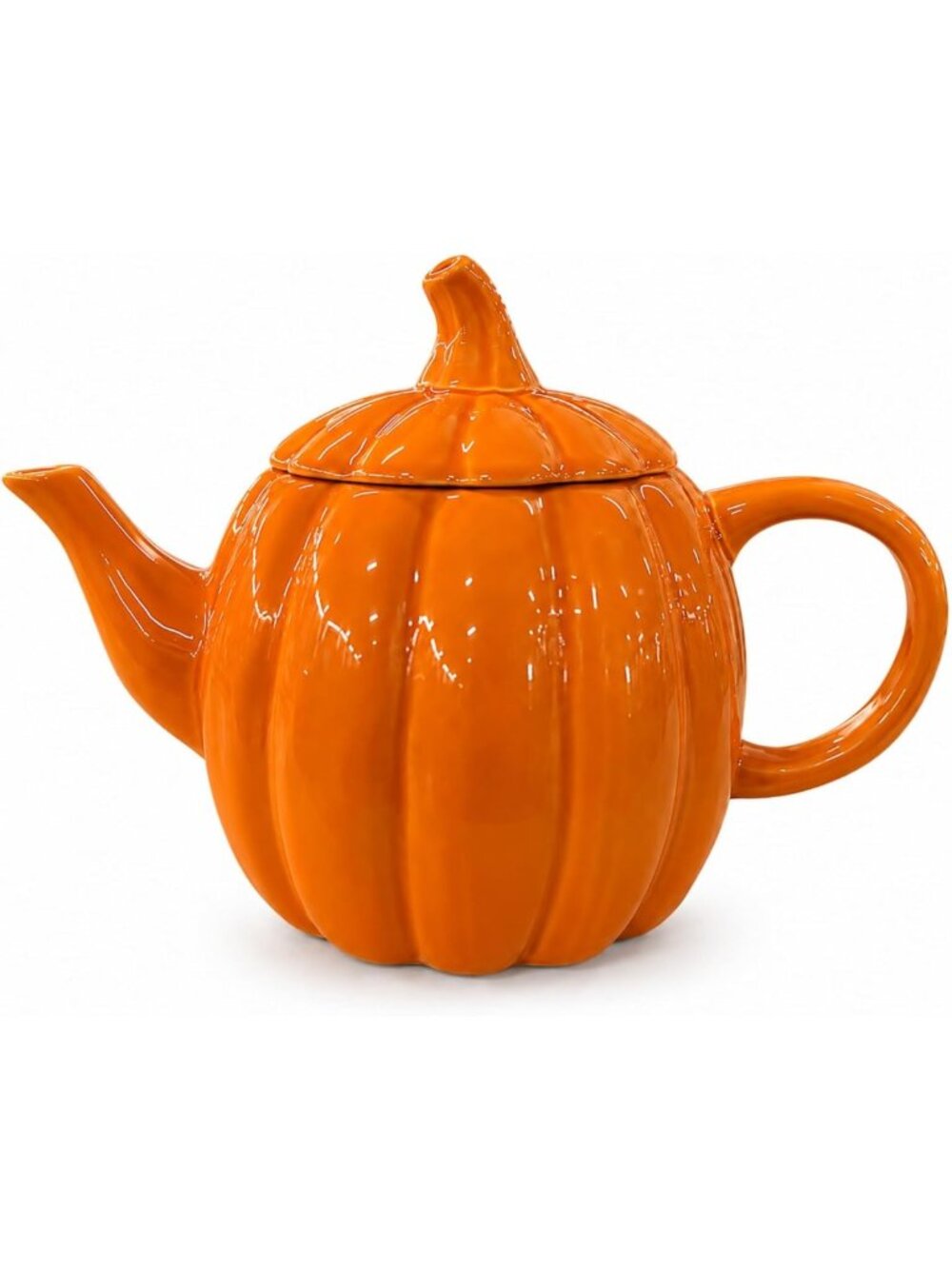 Fall Pumpkin Ceramic Teapot Kettle | Perfect for Halloween & Thanksgiving Decor